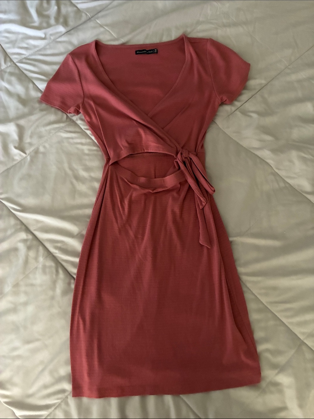 Wrap Tie Cutout Dress